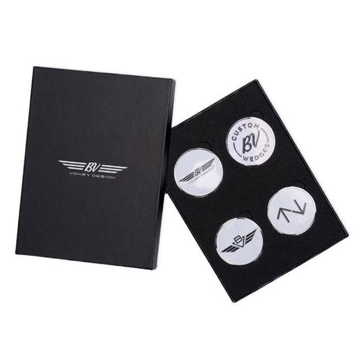 Vokey Design BV Wings 4-pc custom ball marker kit White / Black (VVBV230151) - Fairway Golf