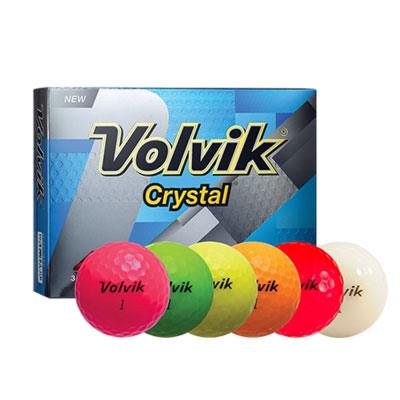 Volvik Crystal Golf Balls White (Sleeve/3 Ball Pack) - Fairway Golf