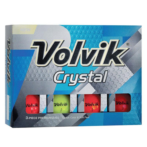 Volvik 2020 Crystal Golf Balls Pink (Sleeve/3 Ball Pack) - Fairway Golf