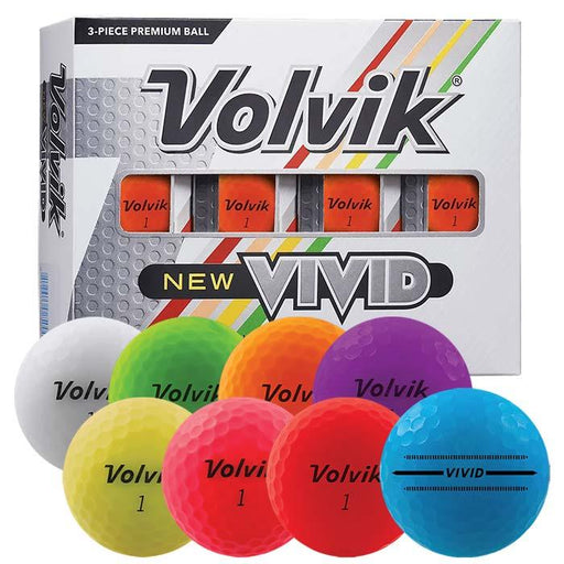 Volvik New VIVID Golf Ball Red (9565) - Fairway Golf